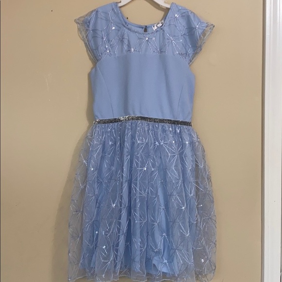 ♦️ NWT D-Signed Frozen 2 Floral Lace Skater Dress L - Picture 3 of 8